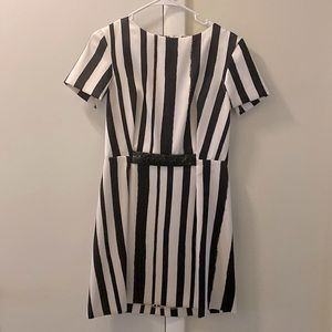 Black and white designer topshop dress